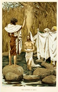 O batismo de Jesus, São Mateus - Bíblia de James Jacques Joseph after Tissot